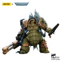 Action Figure - JOYTOY Death Guard Blightlord Terminator with Reaper Autocannon and Bubotic Blades 1 18 - Warhammer 40K in white background 4 Action Figure - JOYTOY Death Guard Blightlord Terminator with Reaper Autocannon and Bubotic Blades 1 18 - Warhammer 40K in white background 4