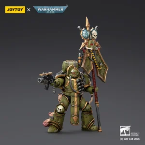 Action Figure - JOYTOY Death Guard Plague Marine Icon bearer with Boltgun and Plague knife 1 18 - Warhammer 40K