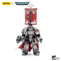 Action Figure - JOYTOY Grey Knights Castellan Crowe 1 18 - Warhammer 40K in white background