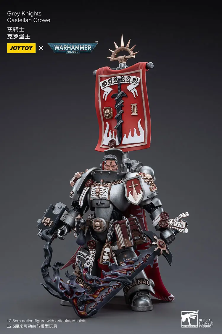 Action Figure - JOYTOY Grey Knights Castellan Crowe 1 18 - Warhammer 40K rectangle image 9