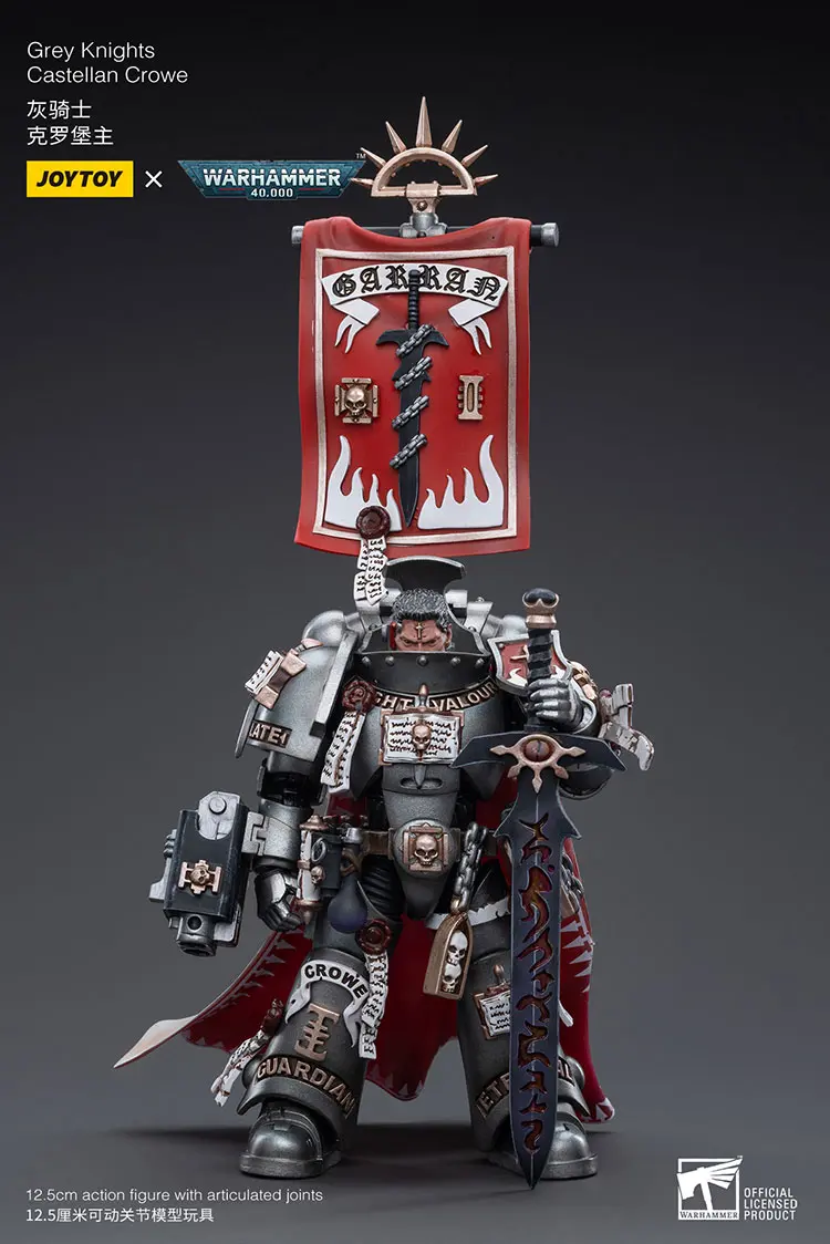 Action Figure - JOYTOY Grey Knights Castellan Crowe 1 18 - Warhammer 40K rectangle image