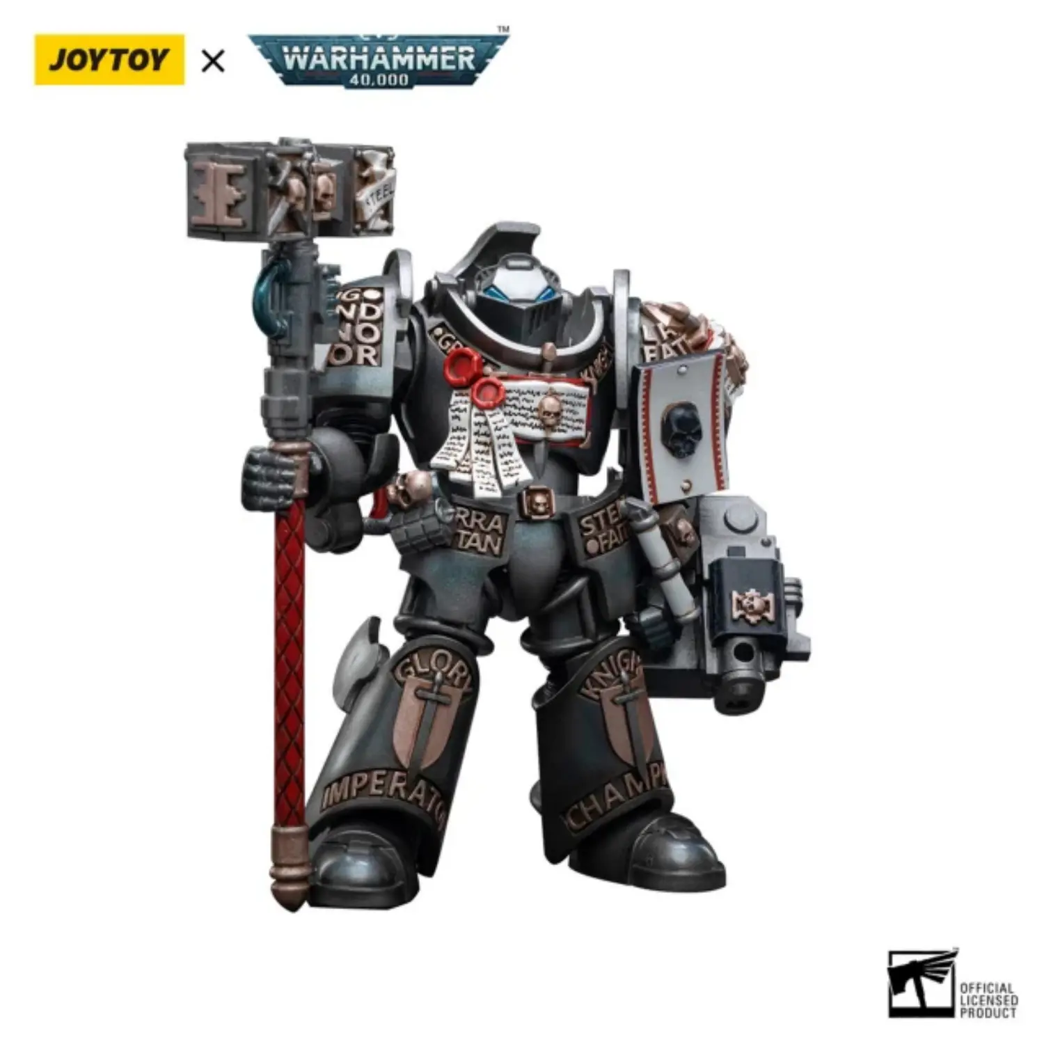 Action Figure - JOYTOY Grey Knights Terminator Caddon Vibova 1 18 - Warhammer 40K in white background 2 Action Figure - JOYTOY Grey Knights Terminator Caddon Vibova 1 18 - Warhammer 40K in white background 2