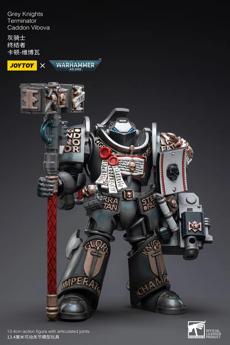 Action Figure - JOYTOY Grey Knights Terminator Caddon Vibova 1 18 - Warhammer 40K rectangle image 3 Action Figure - JOYTOY Grey Knights Terminator Caddon Vibova 1 18 - Warhammer 40K rectangle image 3