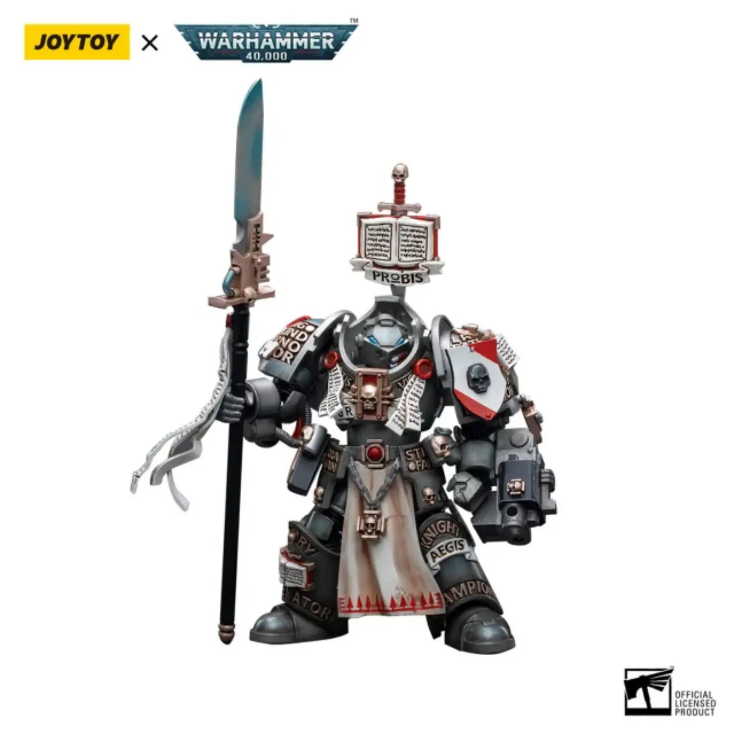 Action Figure - JOYTOY Grey Knights Terminator Jaric Thule 1 18 - Warhammer 40K in white background 2 Action Figure - JOYTOY Grey Knights Terminator Jaric Thule 1 18 - Warhammer 40K in white background 2