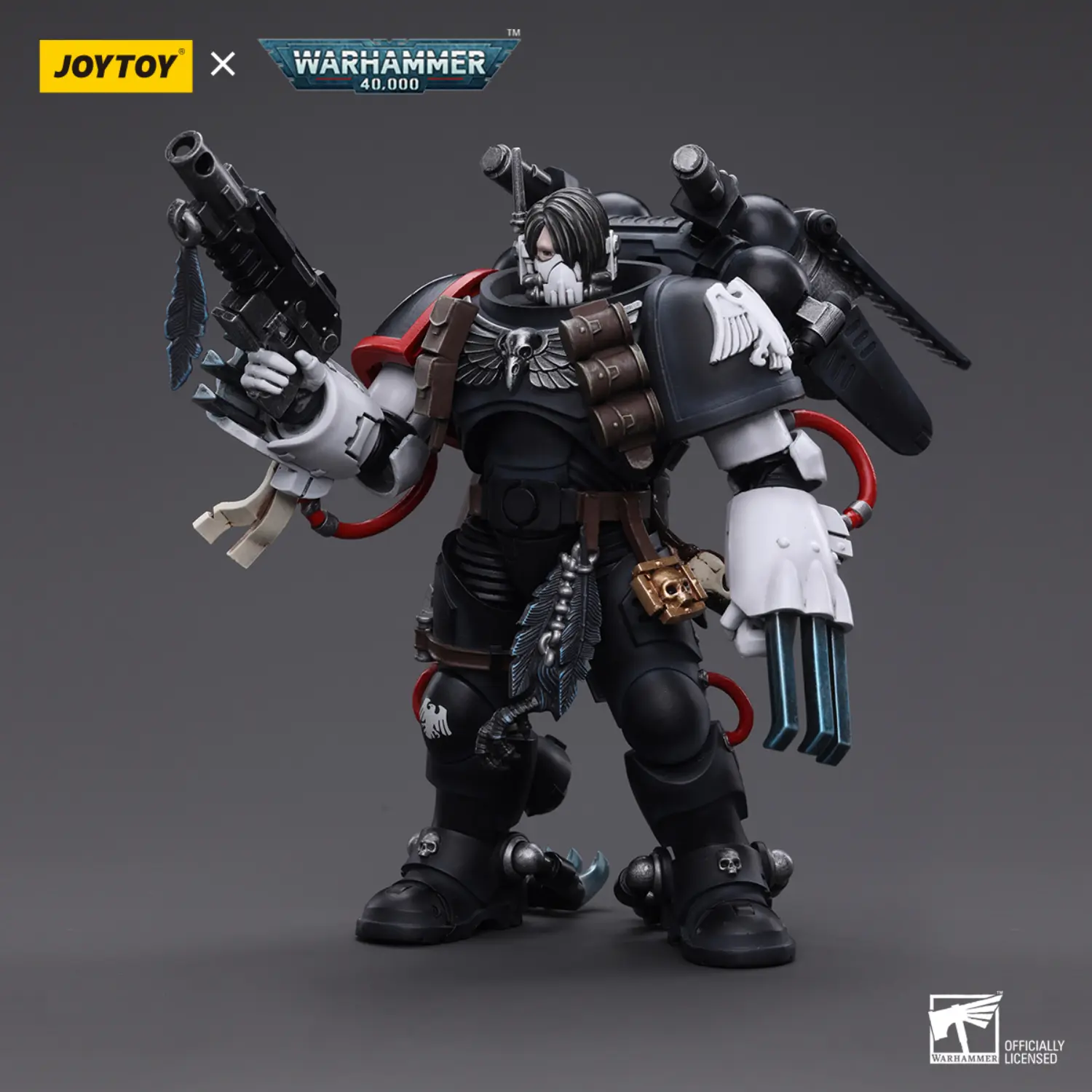Action Figure - JOYTOY Raven Guard Chapter Master Kayvaan Shrike 1 18 - Warhammer 40K