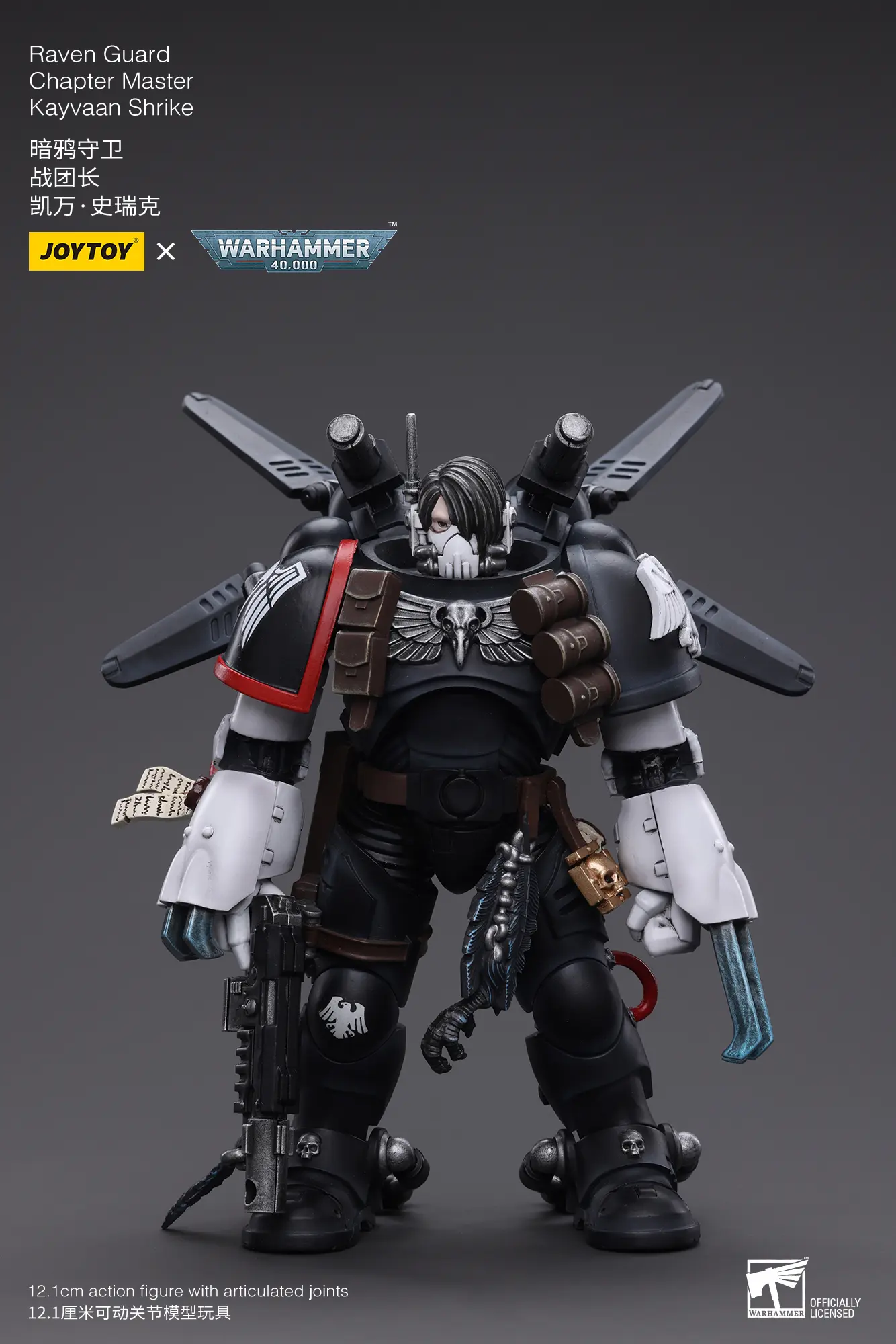 Action Figure - JOYTOY Raven Guard Chapter Master Kayvaan Shrike 1 18 - Warhammer 40K rectangle image 1