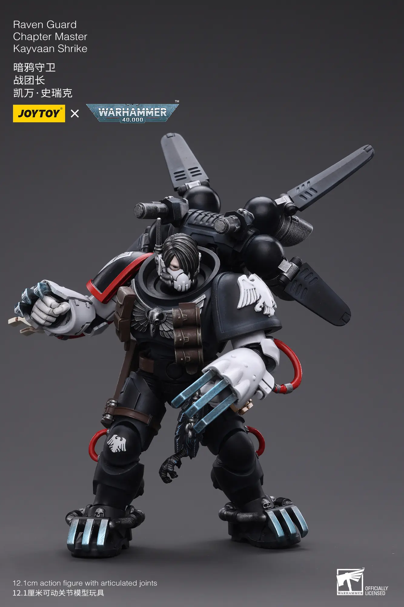 Action Figure - JOYTOY Raven Guard Chapter Master Kayvaan Shrike 1 18 - Warhammer 40K rectangle image 4