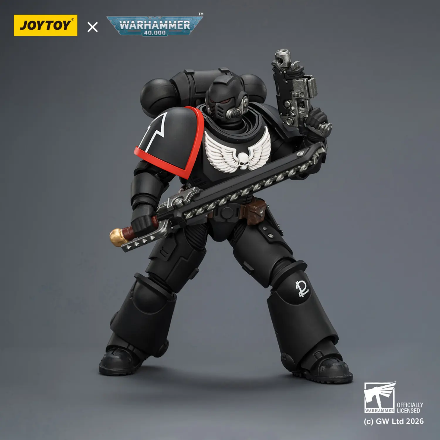 Action Figure - JOYTOY Raven Guard Intercessor with Bolt Rifle, Bolt Pistol, and Chainsword 1 18 - Warhammer 40K 6