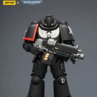 Action Figure - JOYTOY Raven Guard Intercessor with Bolt Rifle, Bolt Pistol, and Chainsword 1 18 - Warhammer 40K rectangle image 2