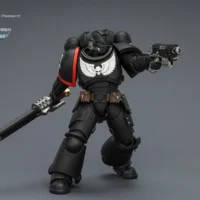 Action Figure - JOYTOY Raven Guard Intercessor with Bolt Rifle, Bolt Pistol, and Chainsword 1 18 - Warhammer 40K rectangle image 8