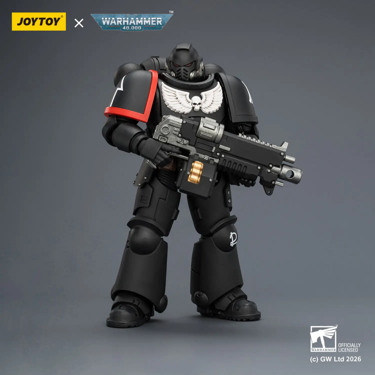 Action Figure - JOYTOY Raven Guard Intercessor with Bolt Rifle, Bolt Pistol, and Chainsword 1 18 - Warhammer 40K