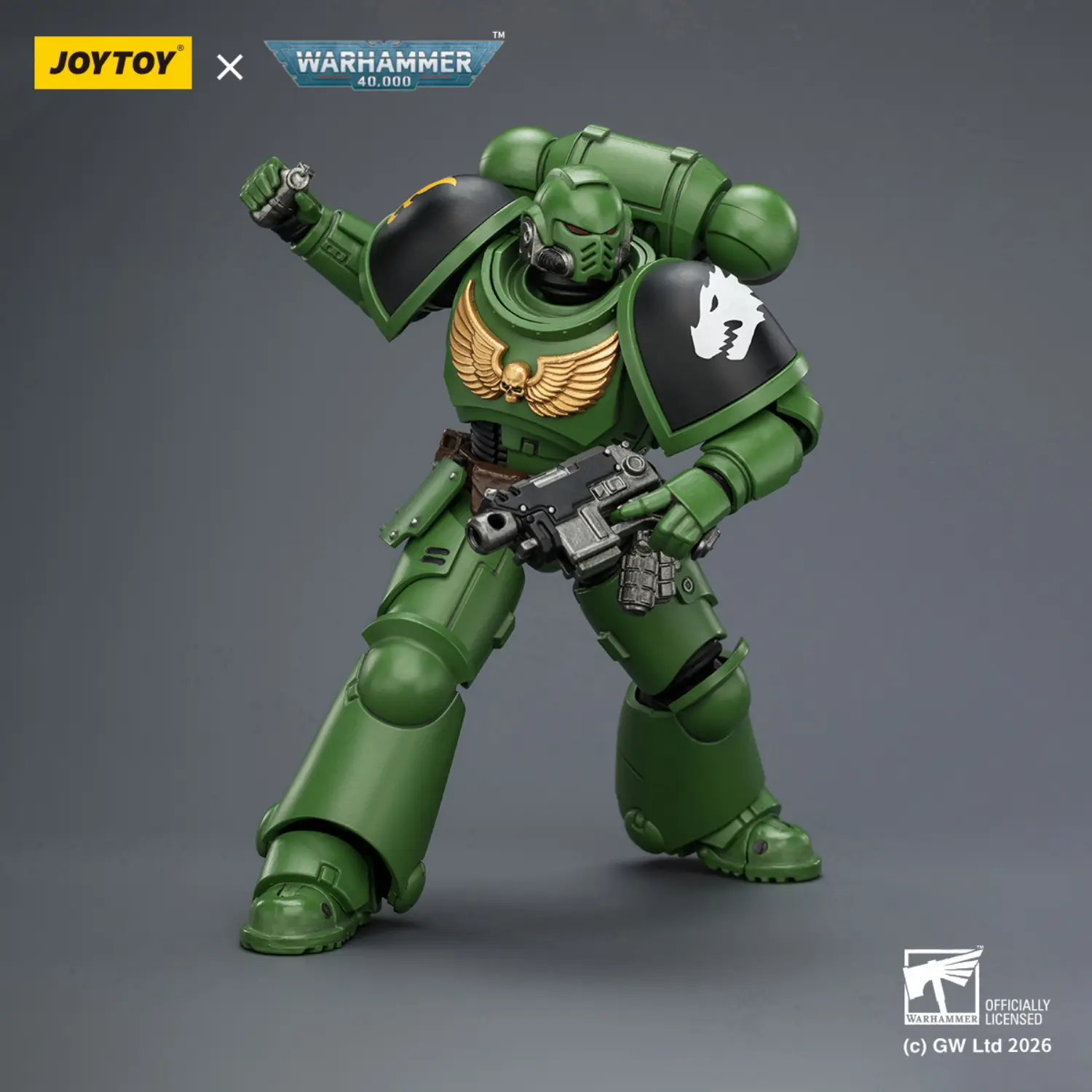 Action Figure - JOYTOY Salamanders Intercessor with Bolt Rifle, Bolt Pistol and Chainsword 1 18 - Warhammer 40K 3 Action Figure - JOYTOY Salamanders Intercessor with Bolt Rifle, Bolt Pistol and Chainsword 1 18 - Warhammer 40K 3