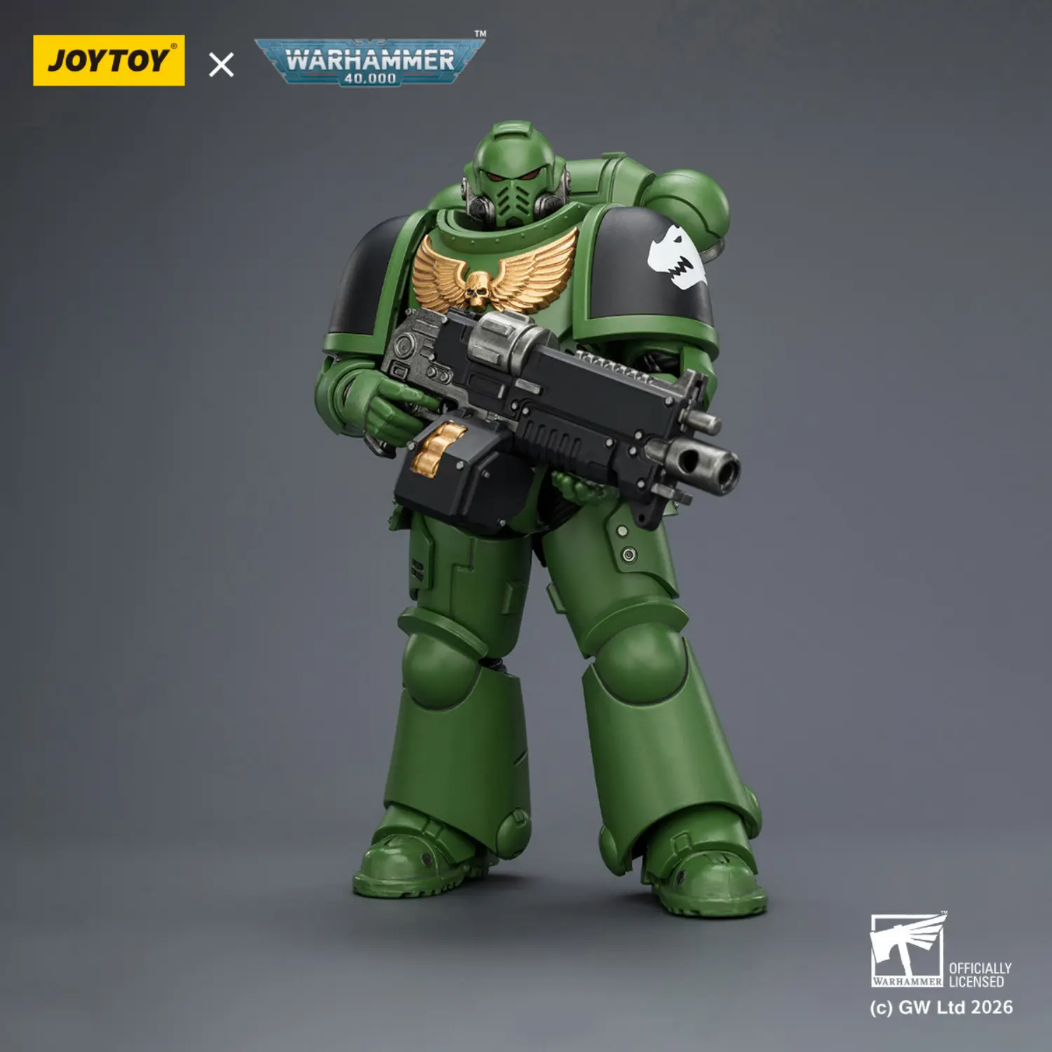 Action Figure - JOYTOY Salamanders Intercessor with Bolt Rifle, Bolt Pistol and Chainsword 1 18 - Warhammer 40K Action Figure - JOYTOY Salamanders Intercessor with Bolt Rifle, Bolt Pistol and Chainsword 1 18 - Warhammer 40K