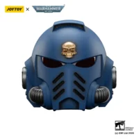 Action Figure Joytoy Ultramarines Captain Mkx Helmet 1 1 Life Size Replica Warhammer 40k In White Background 1