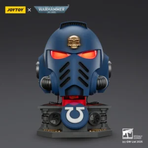 Action Figure - JOYTOY Ultramarines Captain MkX Helmet with red lighting & Display Stand 1 1 Life-Size Replica - Warhammer 40K Action Figure Joytoy Ultramarines Captain Mkx Helmet With Red Lighting & Display Stand 1 1 Life Size Replica Warhammer 40k
