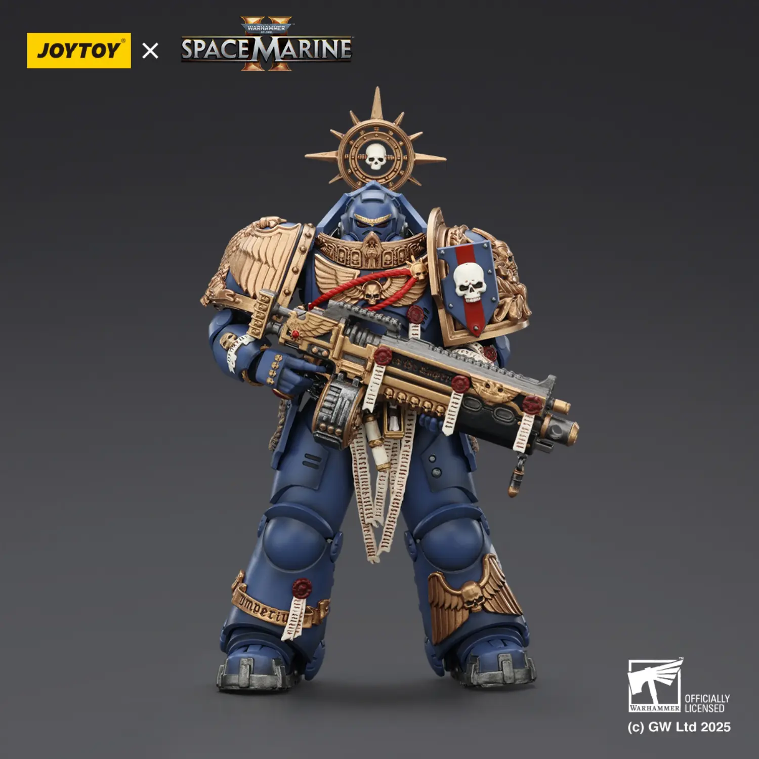 Action Figure - JOYTOY Ultramarines Heavy Relic Primus Armor with Heavy Relic Bolt Rifle 1 18 - Warhammer 40K