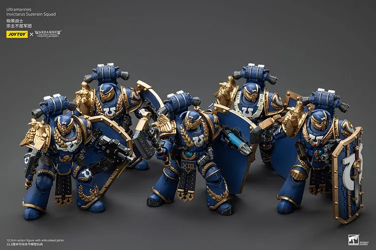 Action Figure - JOYTOY Ultramarines Invictarus Suzerain Squad 1 18 - Warhammer The Horus Heresy rectangle image 2