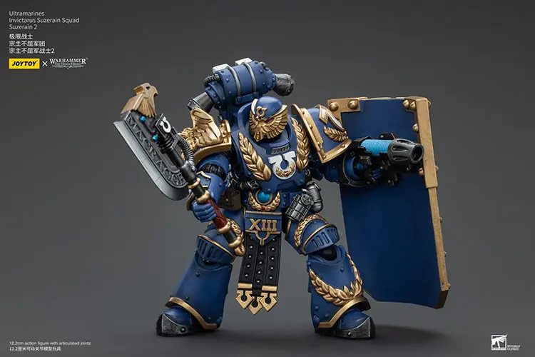 Action Figure - JOYTOY Ultramarines Invictarus Suzerain Squad (Suzerain 2) 1 18 - Warhammer The Horus Heresy rectangle image 6