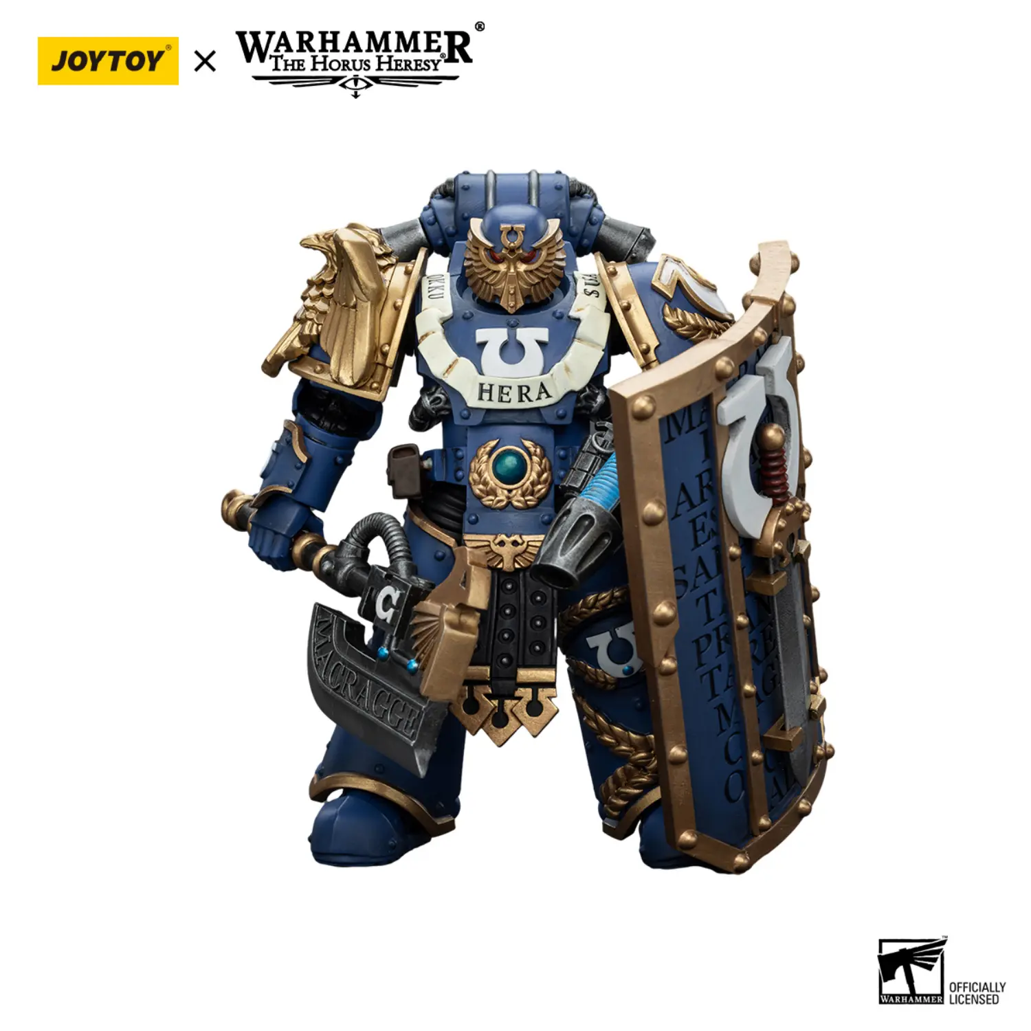 Action Figure - JOYTOY Ultramarines Invictarus Suzerain Squad (Defender of Hera Suzerain 3) 1/18 - Warhammer The Horus Heresy Action Figure - JOYTOY Ultramarines Invictarus Suzerain Squad (Defender of Hera Suzerain 3) 1/18 - Warhammer The Horus Heresy