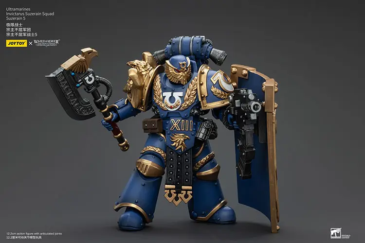 Action Figure - JOYTOY Ultramarines Invictarus Suzerain Squad (Suzerain 5) 1 18 - Warhammer The Horus Heresy rectangle image 3 Action Figure - JOYTOY Ultramarines Invictarus Suzerain Squad (Suzerain 5) 1 18 - Warhammer The Horus Heresy rectangle image 3