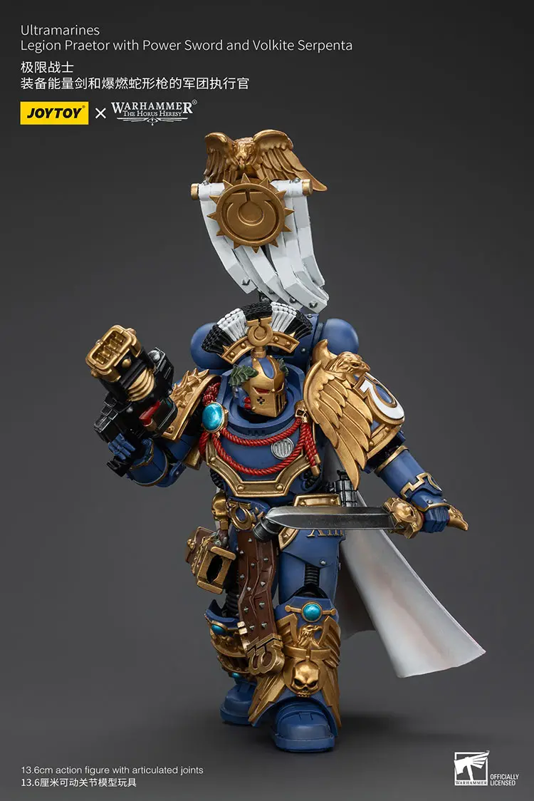 Action Figure - JOYTOY Ultramarines Legion Praetor with Power Sword and Volkite Serpenta 1 18 - Warhammer The Horus Heresy rectangle image 5