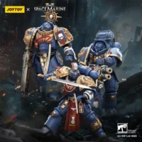 Action Figure - JOYTOY Ultramarines Relic Armor Squad 1 18 - Warhammer 40K Space Marine 2 in dark blue background Action Figure - JOYTOY Ultramarines Relic Armor Squad 1 18 - Warhammer 40K Space Marine 2 in dark blue background