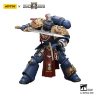 Action Figure - JOYTOY Ultramarines Relic Primus Armour with Plasma Pistol and Combat Blade 1 18 - Warhammer 40K in white background 4 Action Figure - JOYTOY Ultramarines Relic Primus Armour with Plasma Pistol and Combat Blade 1/18 - Warhammer 40K