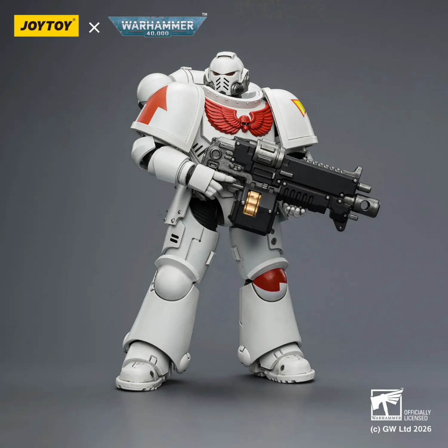 Action Figure - JOYTOY White Scars Intercessor with Bolt Rifle, Bolt Pistol and Chainsword 1 18 - Warhammer 40K