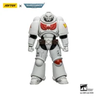 Action Figure - JOYTOY White Scars Intercessor without Bolt Rifle, Bolt Pistol and Chainsword 1 18 - Warhammer 40K in white background