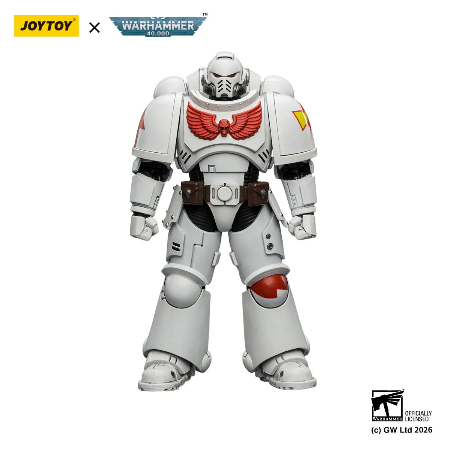 Action Figure - JOYTOY White Scars Intercessor without Bolt Rifle, Bolt Pistol and Chainsword 1 18 - Warhammer 40K in white background