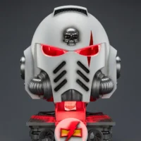 Action Figure - JOYTOY White Scars MkX Helmet & Display Stand 1 1 Life-Size Replica with red lighitng - Warhammer 40K rentangle image 1 Action Figure - JOYTOY White Scars MkX Helmet & Display Stand 1 1 Life-Size Replica with red lighitng - Warhammer 40K rentangle image 1