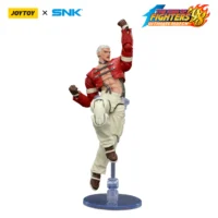 Action Figure - JOYTOY Yashiro Nanakase KOF _98 UM Orochi Team SNK 1 18 - The King of Fighters in white background on display stand