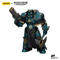 Action Figure - JoyToy Alpha Legion Lernaean Terminator with Volkite Charger 1 18 - Warhammer The Horus Heresy in white background Action Figure - JoyToy Alpha Legion Lernaean Terminator with Volkite Charger 1 18 - Warhammer The Horus Heresy in white background