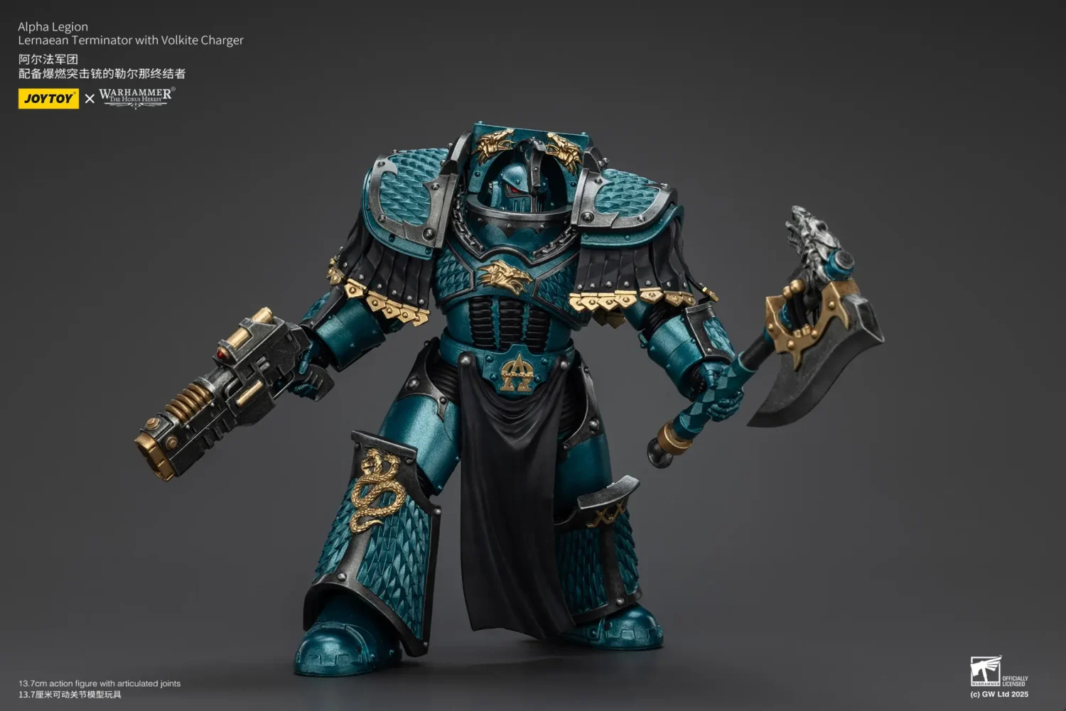 Action Figure - JoyToy Alpha Legion Lernaean Terminator with Volkite Charger 1 18 - Warhammer The Horus Heresy rectangle image 9 Action Figure - JoyToy Alpha Legion Lernaean Terminator with Volkite Charger 1 18 - Warhammer The Horus Heresy rectangle image 9