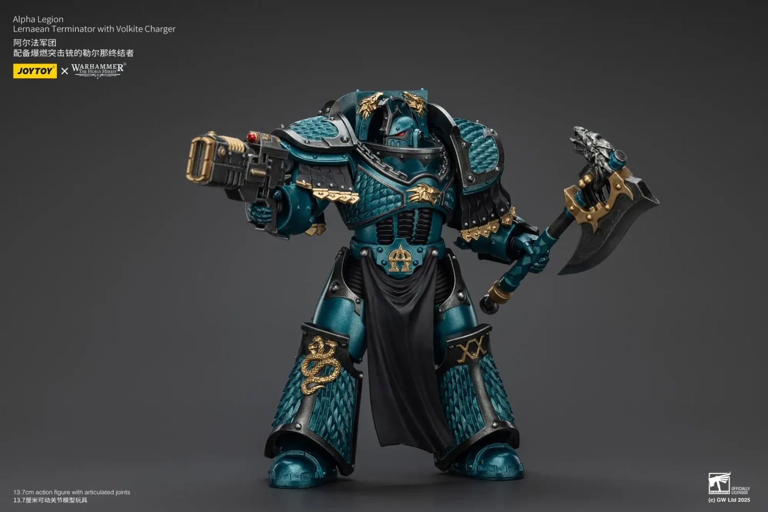 Action Figure - JoyToy Alpha Legion Lernaean Terminator with Volkite Charger 1 18 - Warhammer The Horus Heresy rectangle image8 Action Figure - JoyToy Alpha Legion Lernaean Terminator with Volkite Charger 1 18 - Warhammer The Horus Heresy rectangle image8