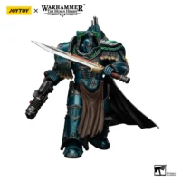 Action Figure - JoyToy Alpha Legion Praetor in Cataphractii Terminator Armour 1 18 - Warhammer The Horus Heresy in white background 2