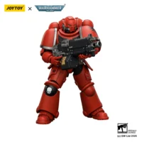 Action Figure - JoyToy Blood Angels Intercessor with Bolt Rifle, Bolt Pistol and Chainsword 1 18 - Warhammer 40K in white background 4 Action Figure - JoyToy Blood Angels Intercessor with Bolt Rifle, Bolt Pistol and Chainsword 1 18 - Warhammer 40K in white background 4