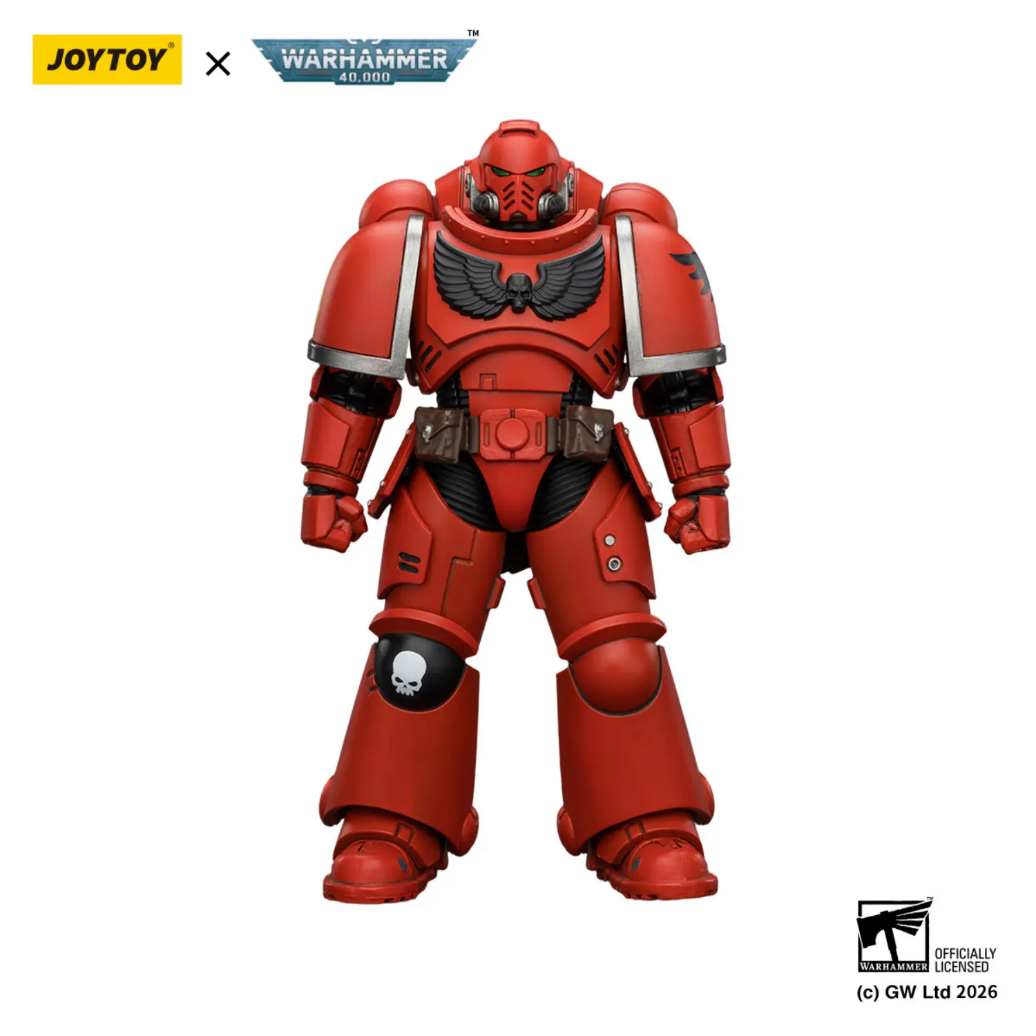 Action Figure - JoyToy Blood Angels Intercessor without Bolt Rifle, Bolt Pistol and Chainsword 1 18 - Warhammer 40K in white background Action Figure - JoyToy Blood Angels Intercessor without Bolt Rifle, Bolt Pistol and Chainsword 1 18 - Warhammer 40K in white background