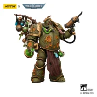 Action Figure - JoyToy Death Guard Biologus Putrifier with Injector Pistol and Hyper Blight Grenades 1 18 - Warhammer 40K in white background2