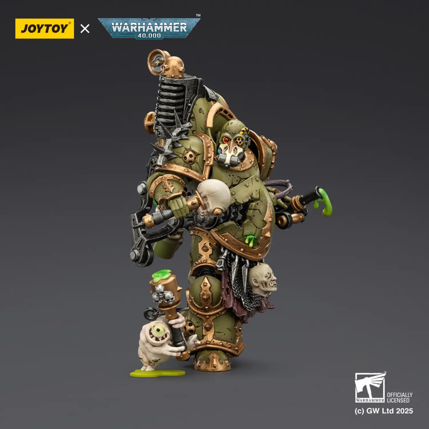 Action Figure - JoyToy Death Guard Foul Blightspawn with Plague Sprayer 1 18 - Warhammer 40K 3