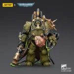 Action Figure - JoyToy Death Guard Lord of Virulence with Power Fist and Twin Plague Spewer 1/18 - Warhammer 40K