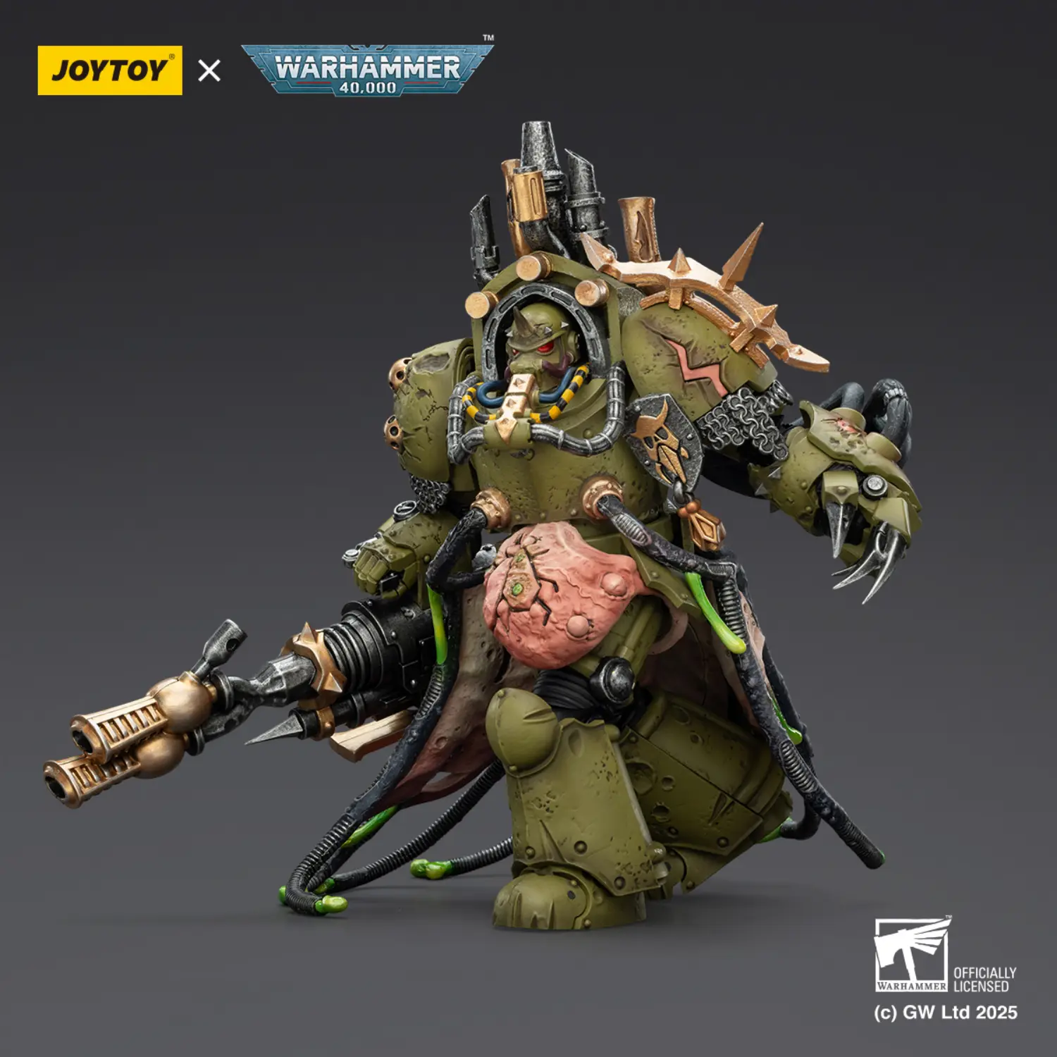 Action Figure - JoyToy Death Guard Lord of Virulence with Power Fist and Twin Plague Spewer 1 18 - Warhammer 40K 2 Action Figure - JoyToy Death Guard Lord of Virulence with Power Fist and Twin Plague Spewer 1 18 - Warhammer 40K 2