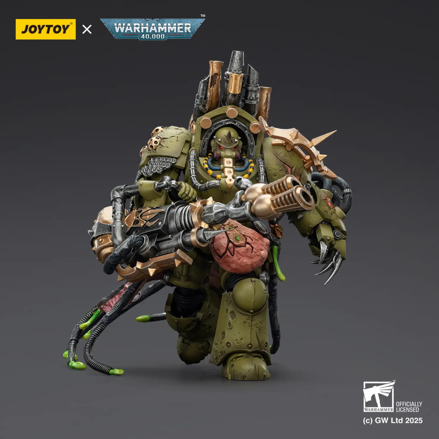 Action Figure - JoyToy Death Guard Lord of Virulence with Power Fist and Twin Plague Spewer 1 18 - Warhammer 40K 3 Action Figure - JoyToy Death Guard Lord of Virulence with Power Fist and Twin Plague Spewer 1 18 - Warhammer 40K 3