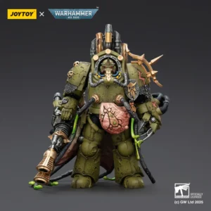 Action Figure - JoyToy Death Guard Lord of Virulence with Power Fist and Twin Plague Spewer 1/18 - Warhammer 40K