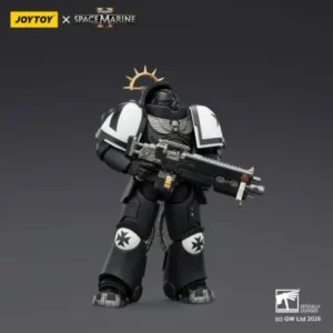 Action Figure - JoyToy Game Edition Black Templars Heavy Intercessor with Heavy Bolt Rifle and Bolt Pistol 118 - Warhammer 40K Space Marine 2