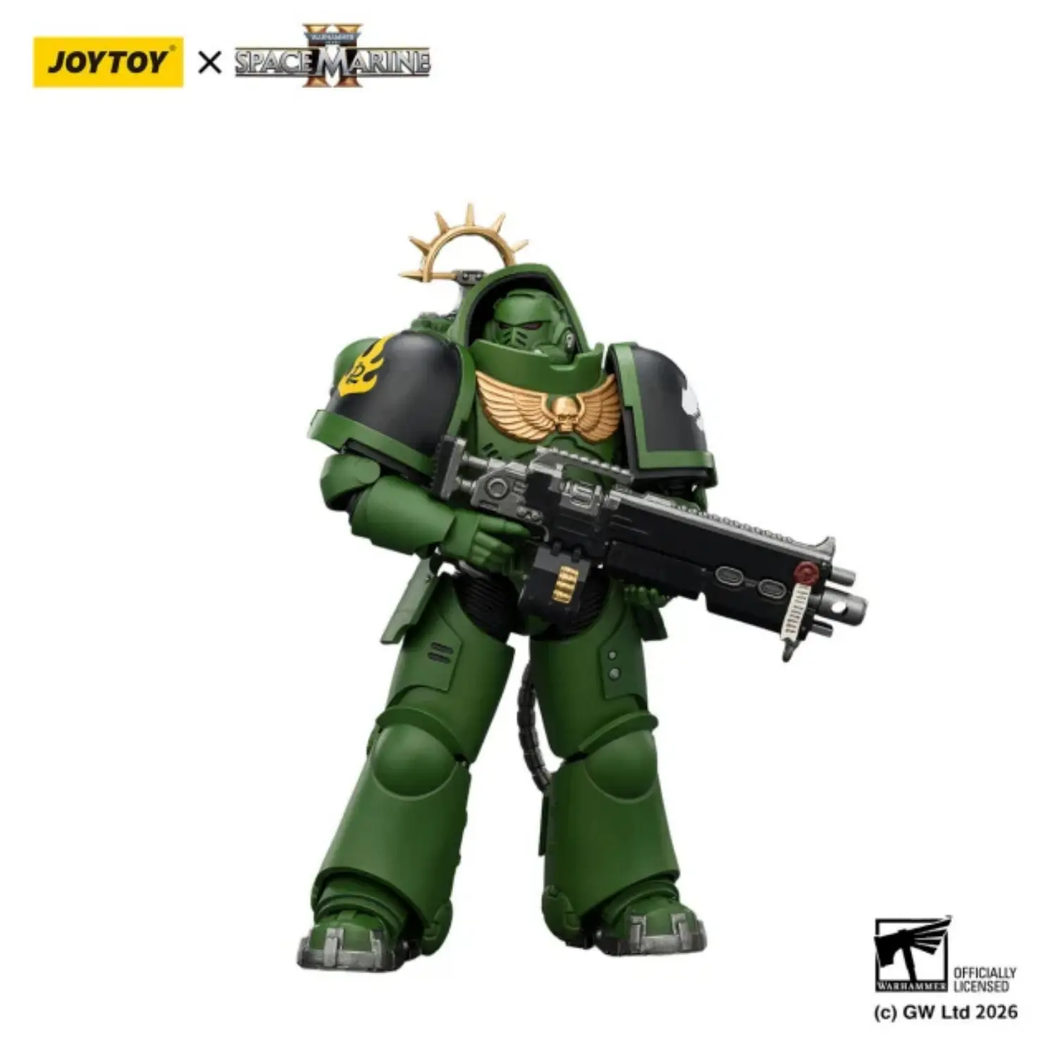 Action Figure - JoyToy Game Edition Salamanders Heavy Intercessor with Heavy Bolt Rifle and Bolt Pistol 1 18 - Warhammer 40K Space Marine 2 2