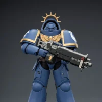 Action Figure - JoyToy Game Edition Ultramarines Heavy Intercessor with Heavy Bolt Rifle and Bolt Pistol 1 18 - Warhammer 40K Space Marine 2 rectangle image