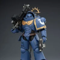 Action Figure - JoyToy Game Edition Ultramarines Heavy Intercessor with Heavy Bolt Rifle and Bolt Pistol 1 18 - Warhammer 40K Space Marine 2 rectangle image 5