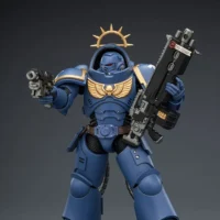 Action Figure - JoyToy Game Edition Ultramarines Heavy Intercessor with Heavy Bolt Rifle and Bolt Pistol 1 18 - Warhammer 40K Space Marine 2 rectangle image 6