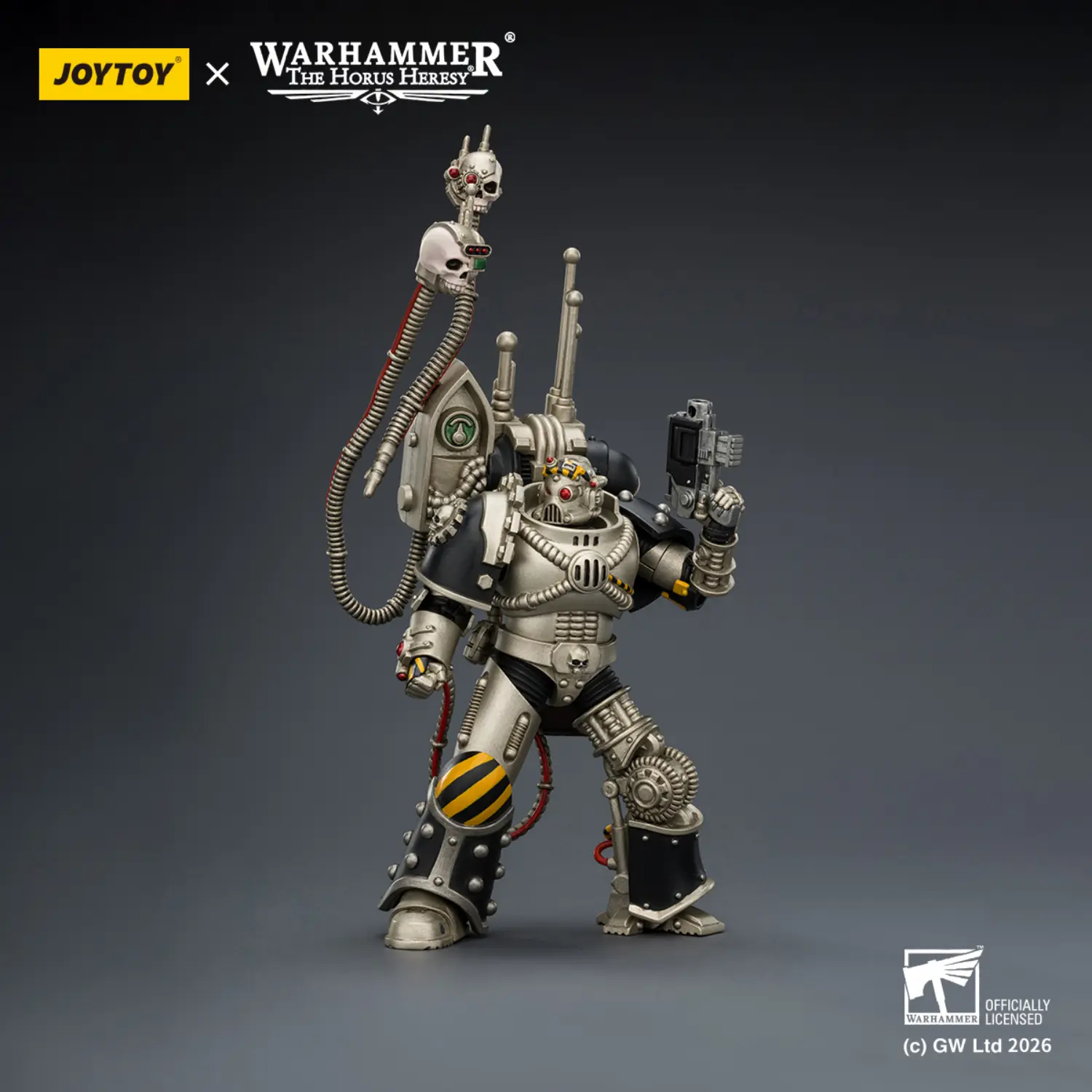 Action Figure - JoyToy Iron Warriors Traitor Legion Praevian Tech-Commander with Bolt Pistol 1 18 - Warhammer The Horus Heresy 3